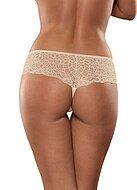 Beautiful thong, lace inlay, flowers